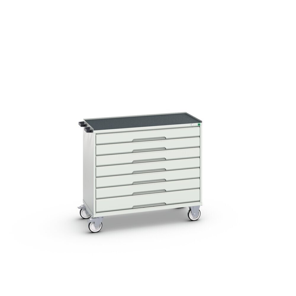 Product image no. 2: bott verso mobile drawer cabinet with 7 drawers and raised edge