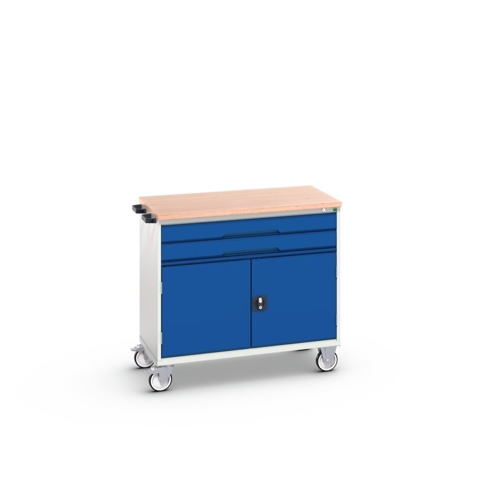 Product image no. 2: bott verso mobile drawer cabinet with 2 drawers, door and multiplex top, WxDxH: 1050 x 600 x 980 mm