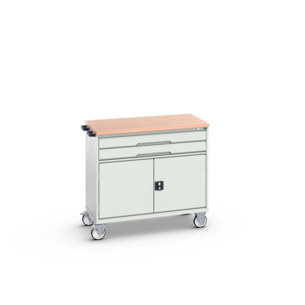 Product image no. 2: bott verso mobile drawer cabinet with 2 drawers, door and multiplex top