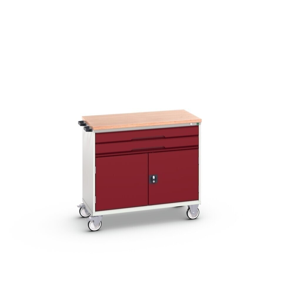 Product image no. 2: bott verso mobile drawer cabinet with 2 drawers, door and multiplex top