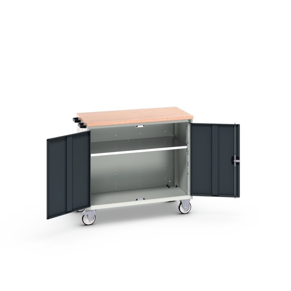 Product image no. 2: bott verso mobile drawer cabinet with 2 doors, shelf and multiplex top, WxDxH: 1050 x 600 x 980 mm