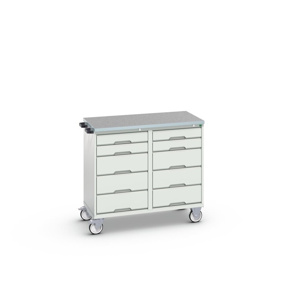 Product image no. 2: bott verso assembly trolley with 10 drawers and linoleum top