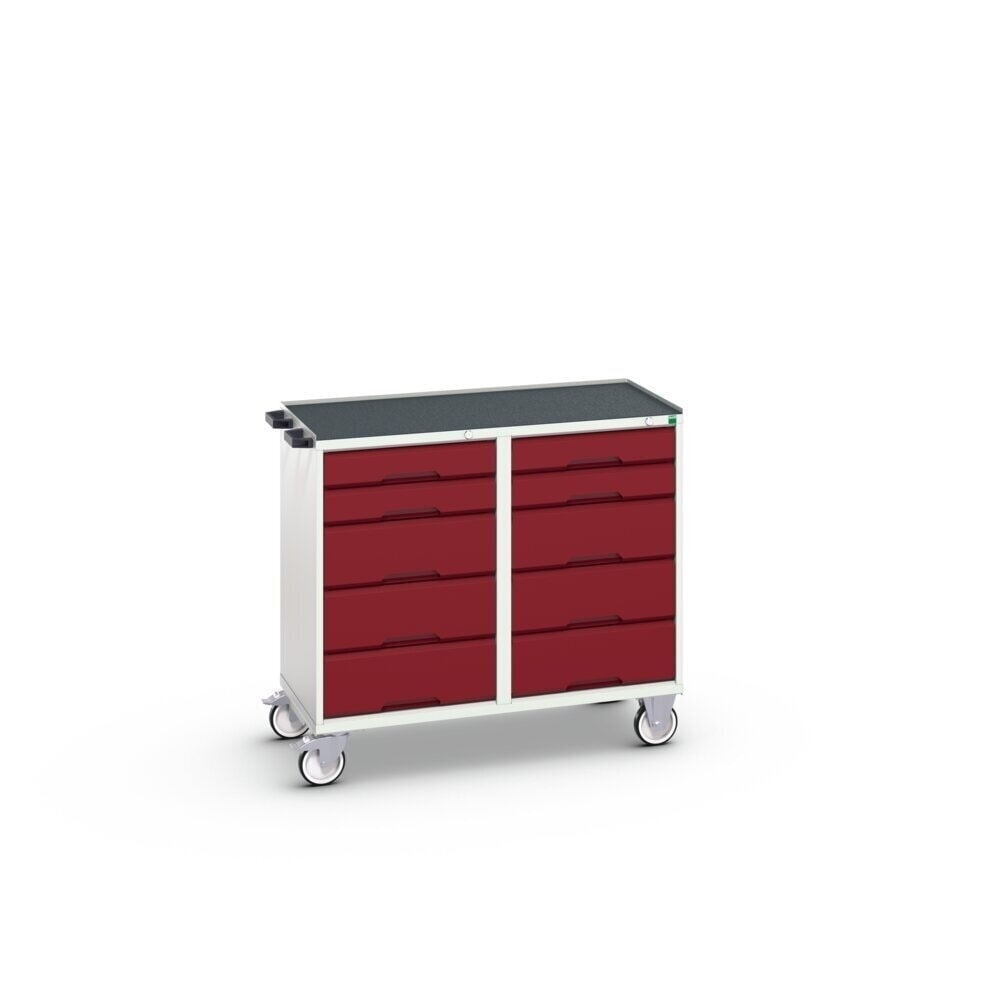 Product image no. 2: bott verso assembly trolley with 10 drawers and raised edge