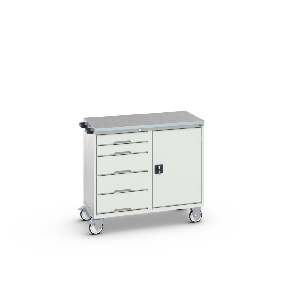 Product image no. 2: bott verso assembly trolley with 5 drawers, door and linoleum top