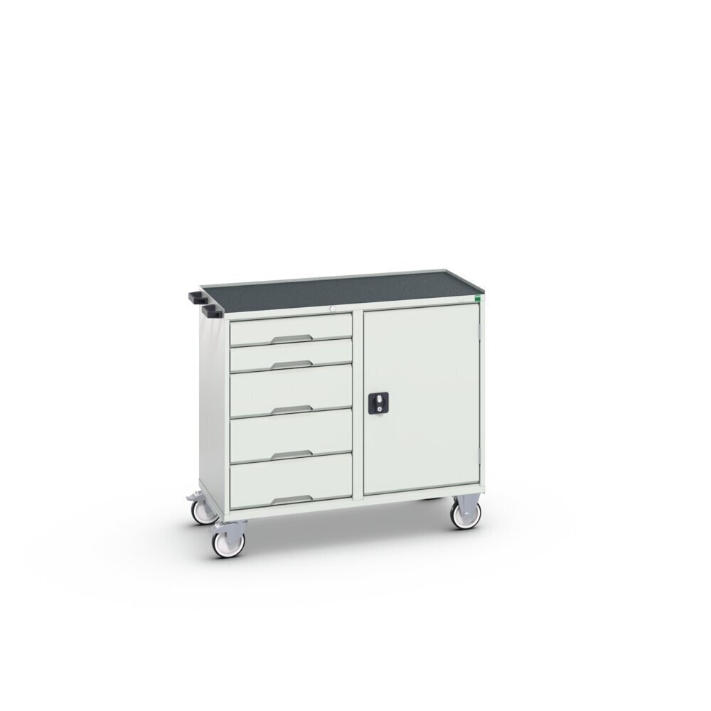 Product image no. 2: bott verso assembly trolley with 5 drawers, door and raised edge