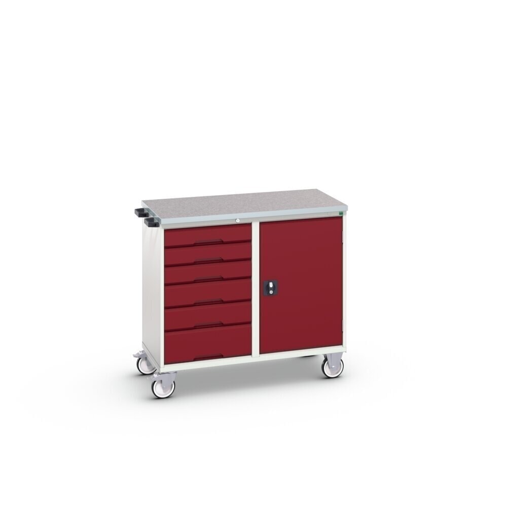 Product image no. 2: bott verso assembly trolley with 6 drawers, door and linoleum top