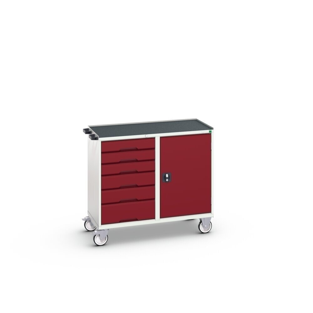 Product image no. 2: bott verso assembly trolley with 6 drawers, door and raised edge