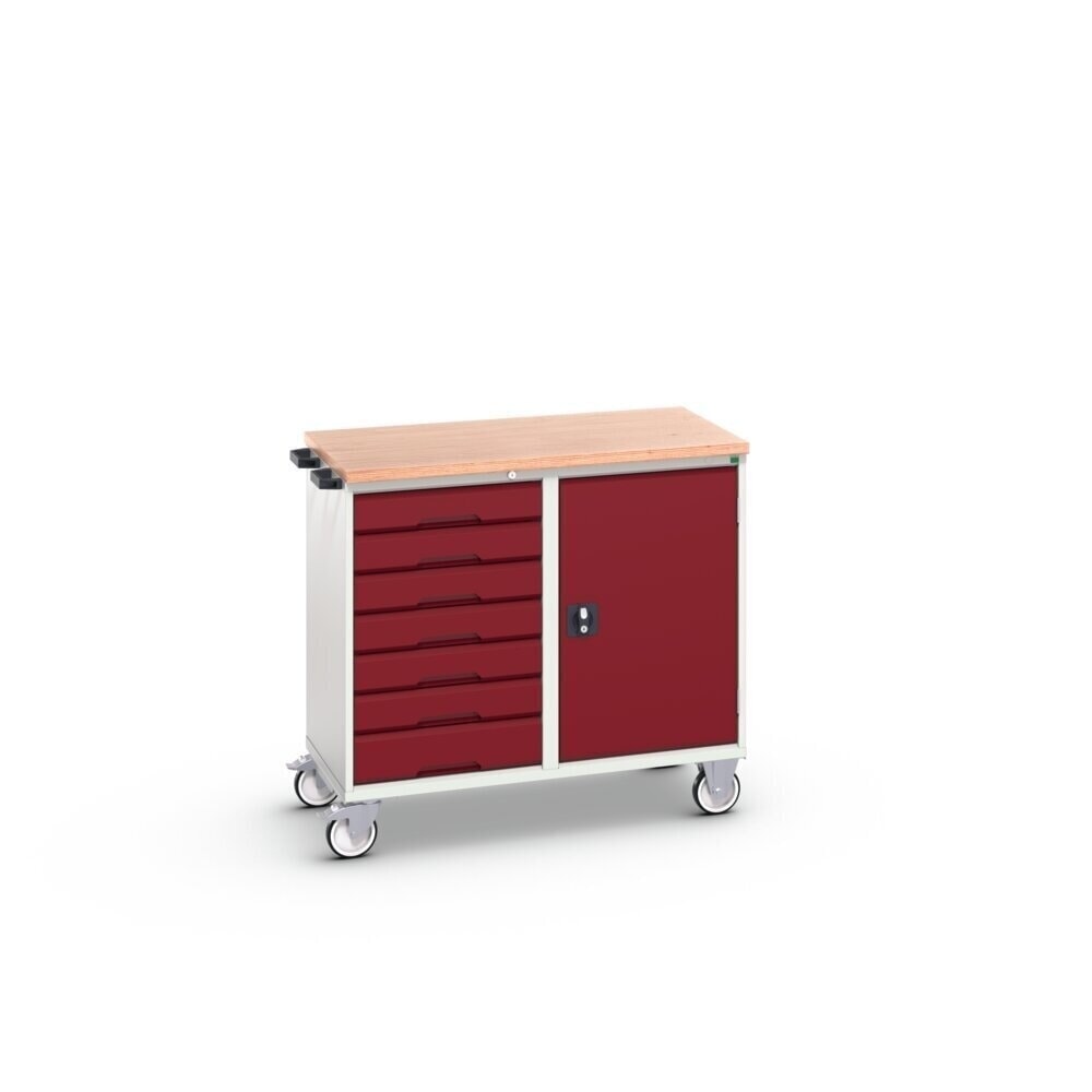 Product image no. 2: bott verso assembly trolley with 7 drawers, door and multiplex top