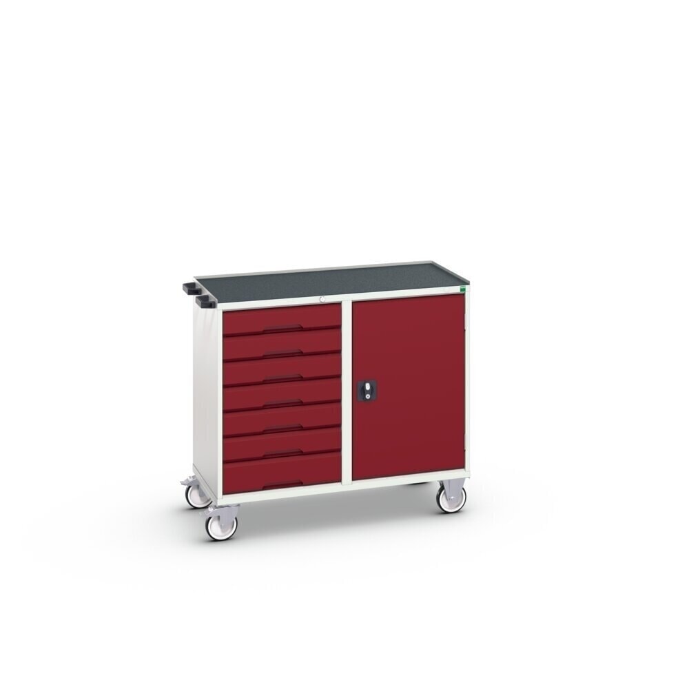 Product image no. 2: bott verso assembly trolley with 7 drawers, door and raised edge