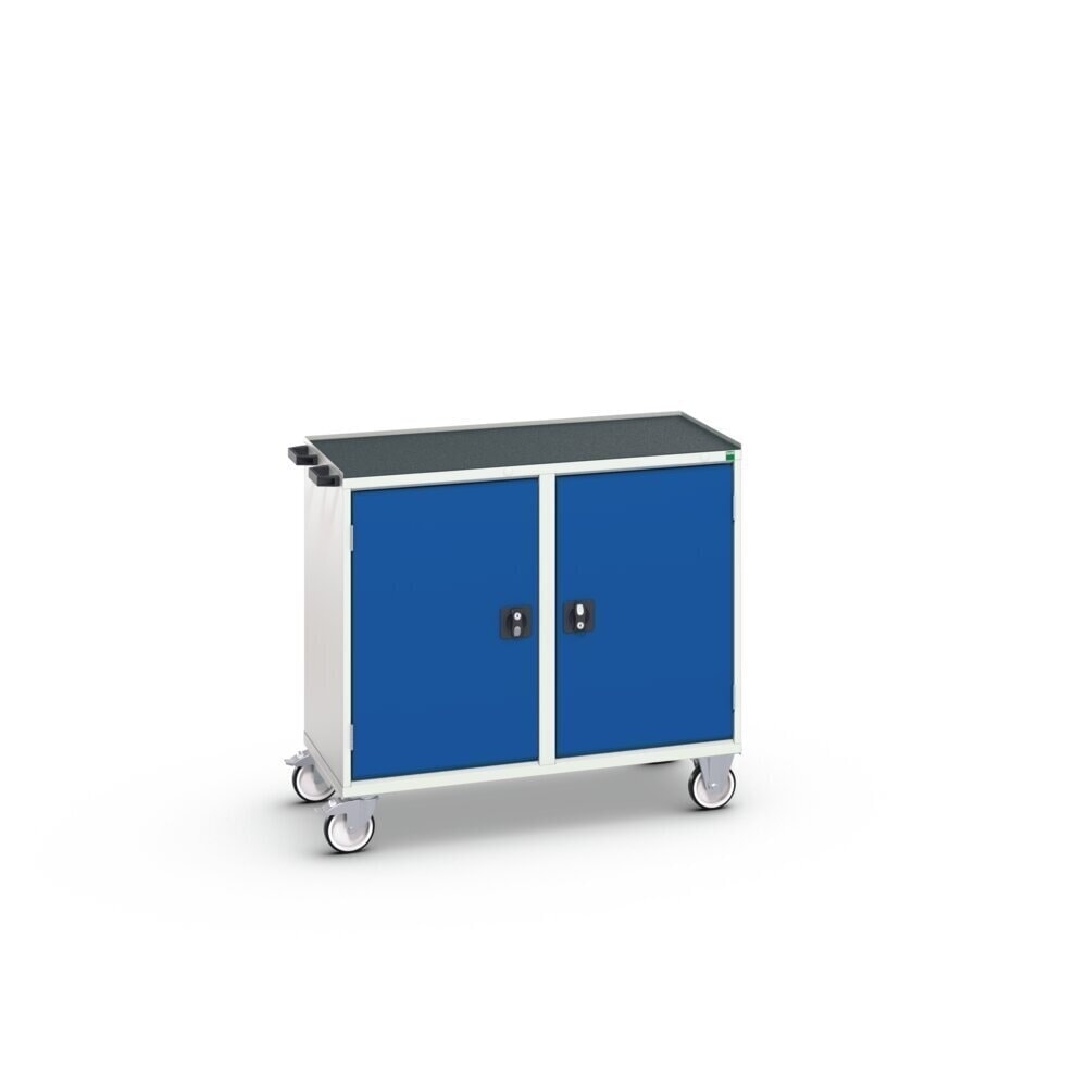 Product image no. 2: bott verso assembly trolley with 2 doors, shelves and raised edge, WxDxH: 1050 x 550 x 965 mm