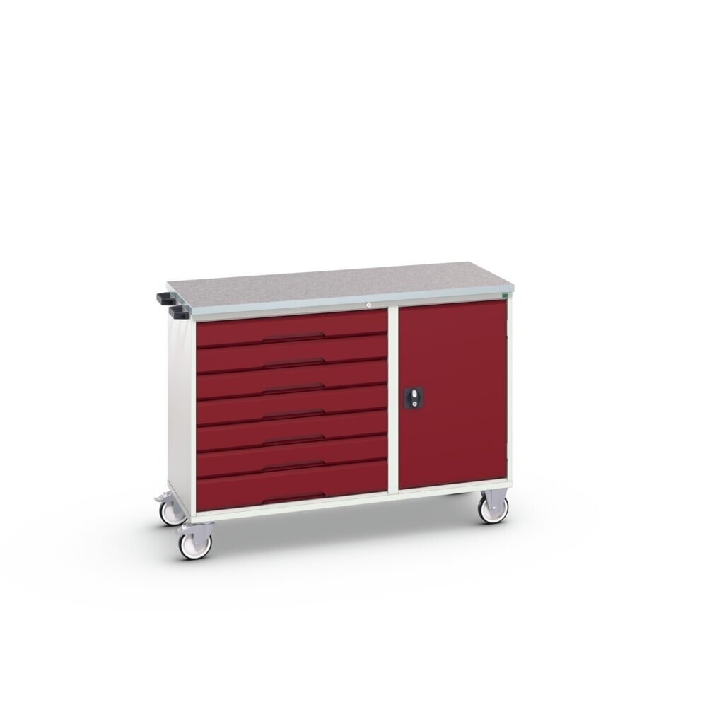 Product image no. 2: bott verso assembly trolley with 7 drawers, door and linoleum top