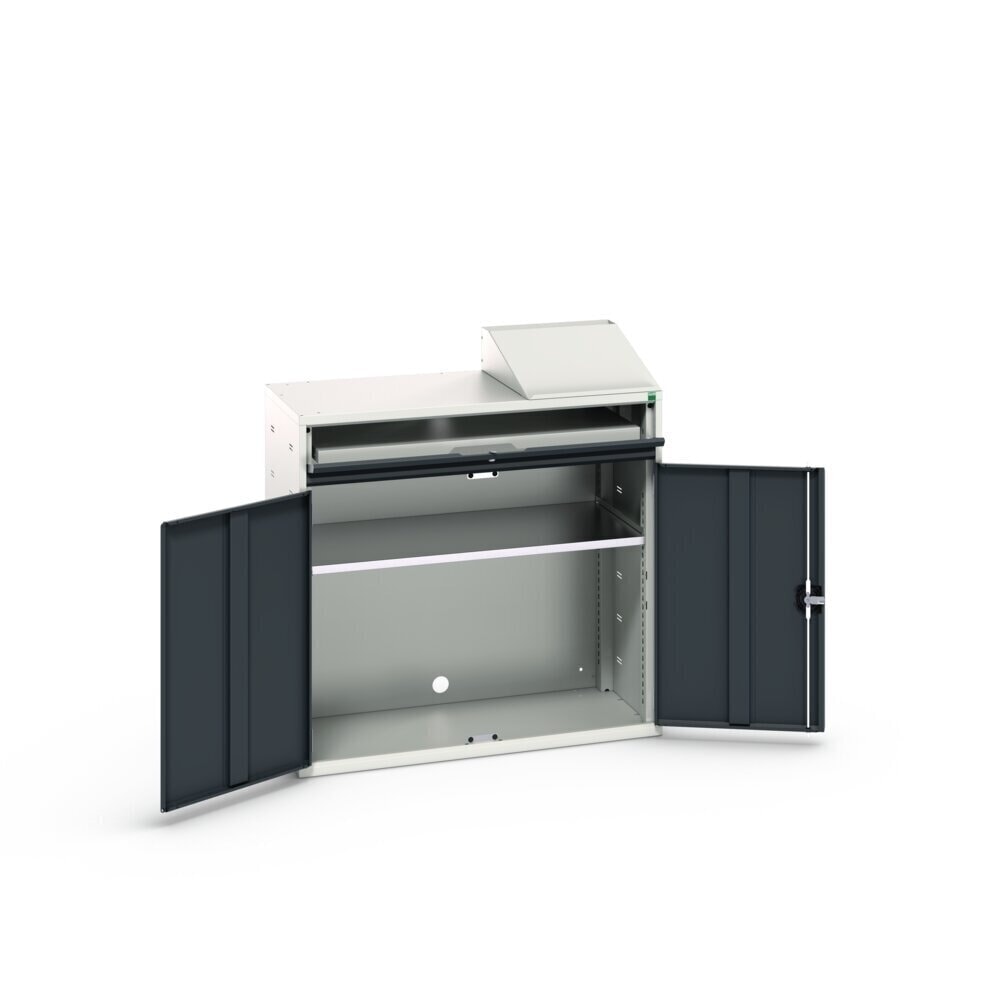 Product image no. 2: bott verso computer cabinet, with 1 shelf and 1 tray, WxDxH: 1050 x 550 x 1130 mm