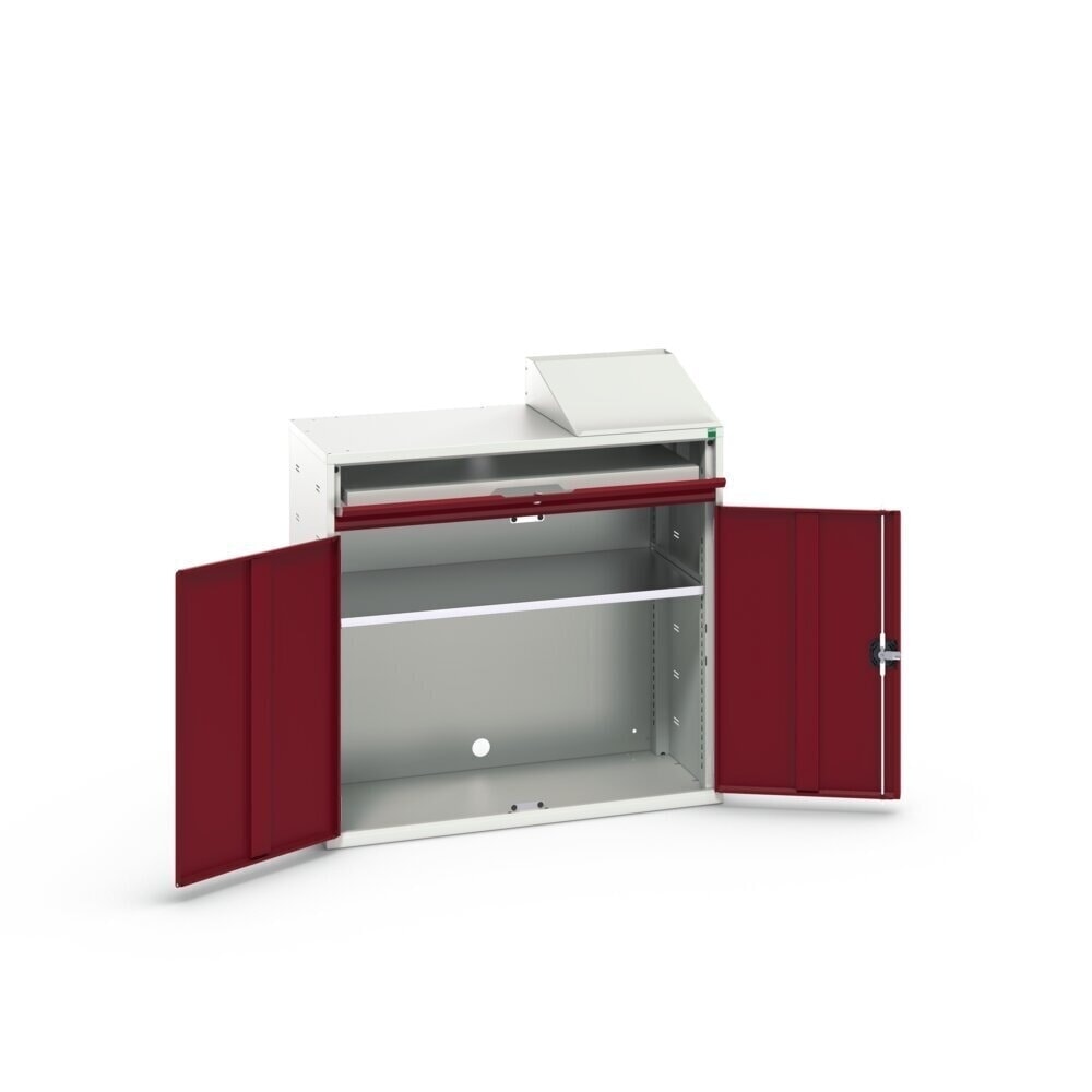 Product image no. 2: bott verso computer cabinet, with 1 shelf and 1 tray, WxDxH: 1050 x 550 x 1130 mm