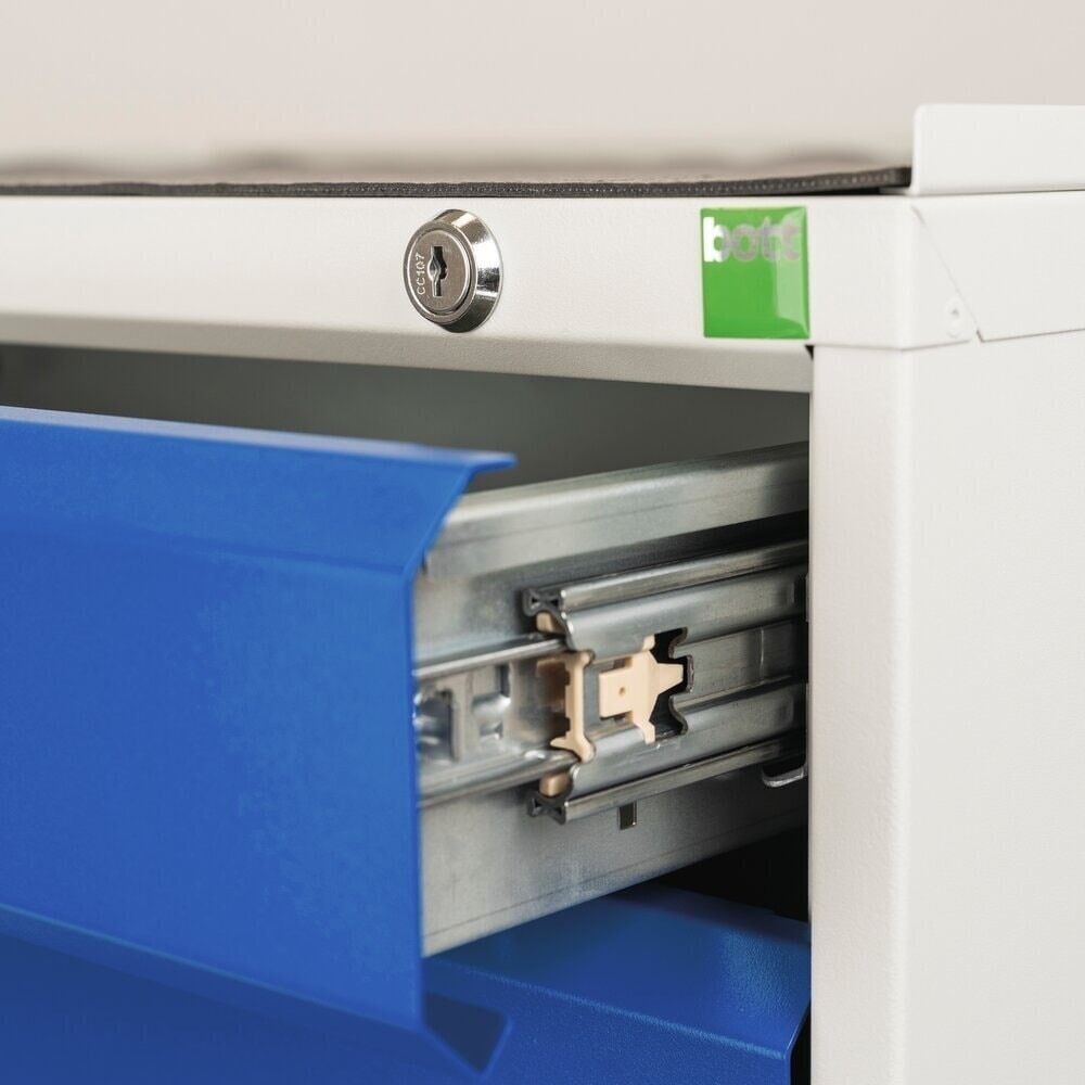 Product image no. 4: bott verso assembly trolley with 5 drawers, door and linoleum top, WxDxH: 1050 x 600 x 980 mm