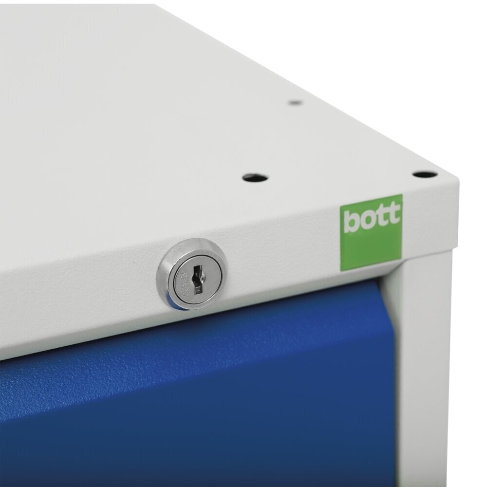 Product image no. 5: bott verso assembly trolley with 2 doors, shelves and raised edge, WxDxH: 1050 x 550 x 965 mm