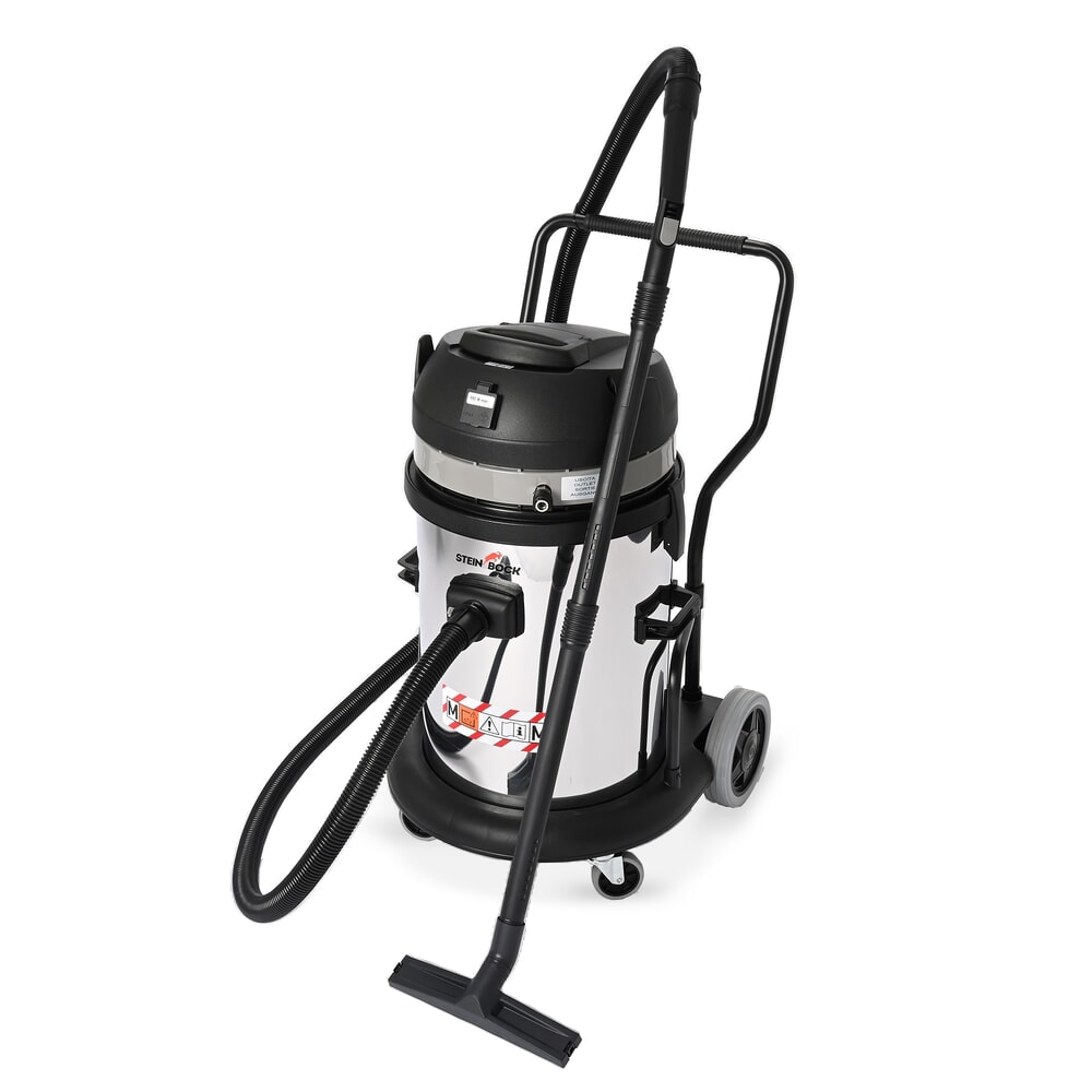 Product image: Steinbock® VS 2/62 M TC PN dry industrial vacuum cleaner, M-class, max. 2,400 W, 62 l, stainless steel