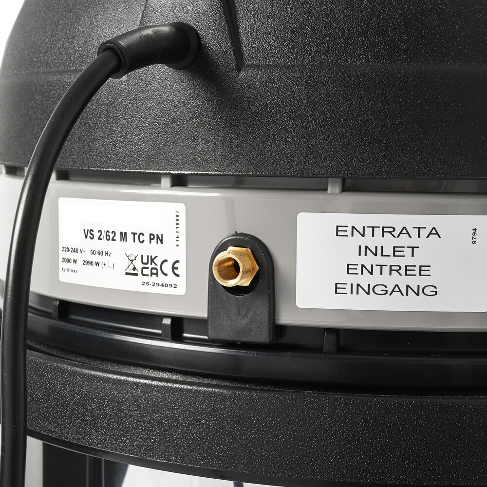 Product image no. 7: Steinbock® VS 2/62 M TC PN dry industrial vacuum cleaner, M-class, max. 2,400 W, 62 l, stainless steel