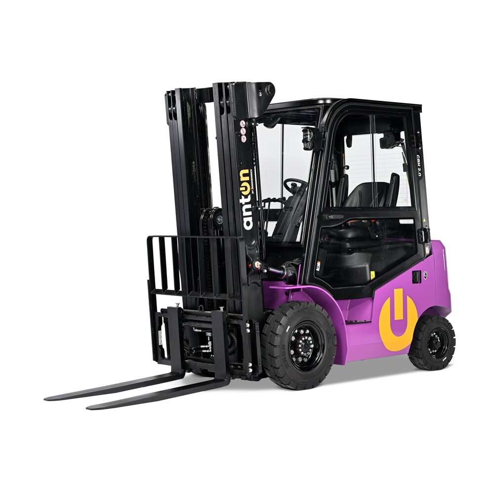 Product image no. 2: AntOn by Jungheinrich electric forklift truck CBH 2.0 with three-stage telescopic mast, lift height 4800 mm, load capacity 2000 kg, Comfort weather protection cabin, including external charger 80 V, 100 A, CEE, 5-pin