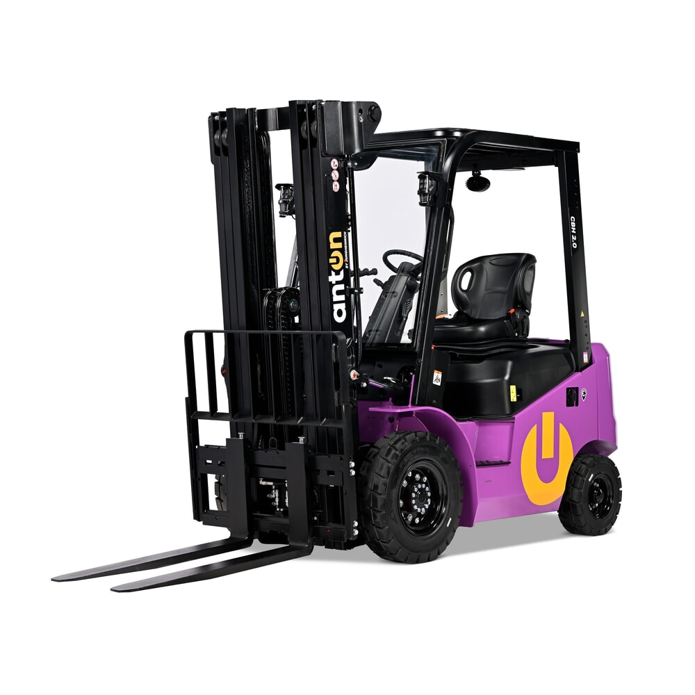 Product image no. 2: AntOn by Jungheinrich electric forklift truck CBH 2.0 with three-stage telescopic mast, lift height 4800 mm, load capacity 2000 kg, Eco weather protection cabin, including external charger 80 V, 60 A, CEE, 5-pin