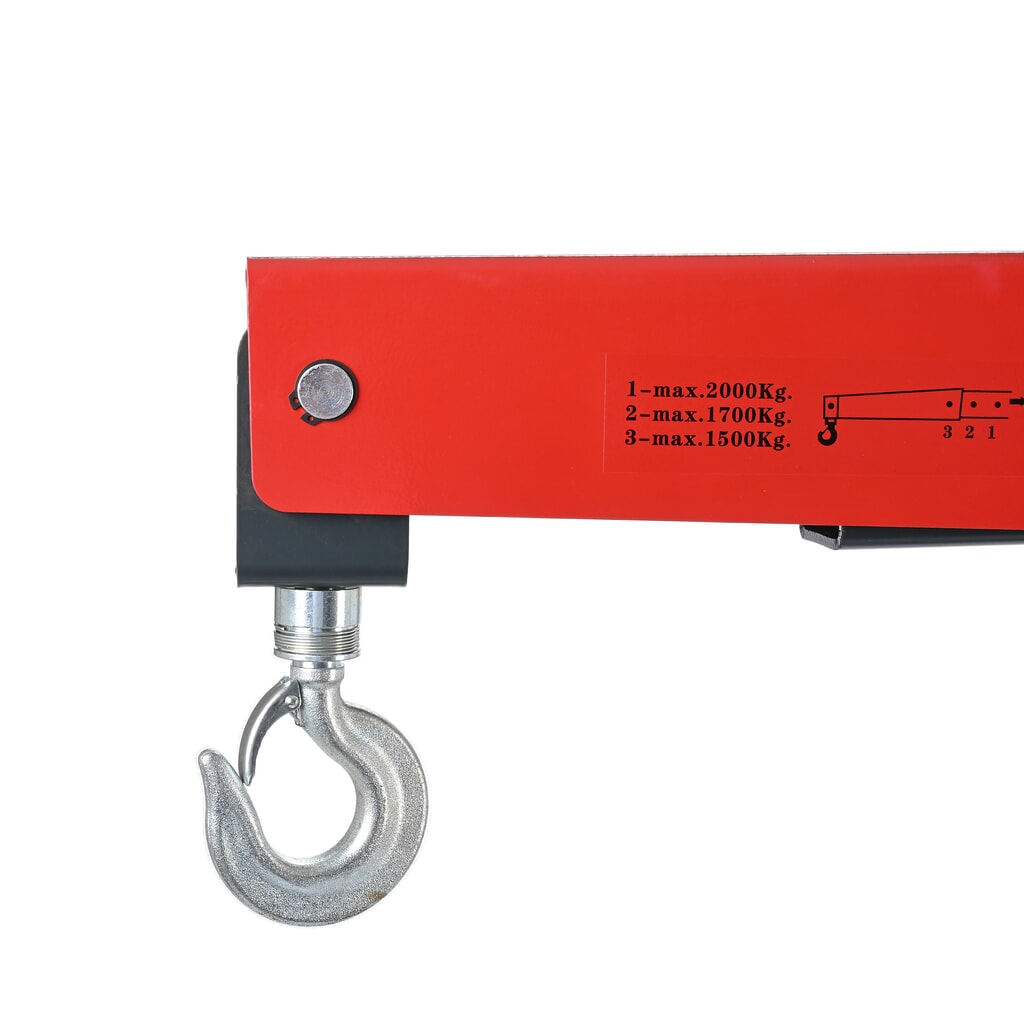 Steinbock® Workshop crane with spread chassis and rapid lift, foldable, capacity 1500-2000 kg Product image no. 2: Steinbock® Workshop crane with spread chassis and rapid lift, foldable, capacity 1500-2000 kg