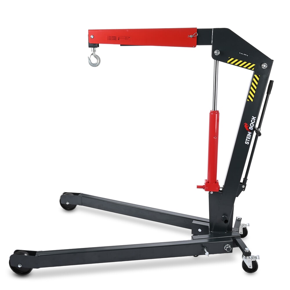 Product image no. 3: Steinbock® Workshop crane with spread chassis and rapid lift, foldable, capacity 1500-2000 kg