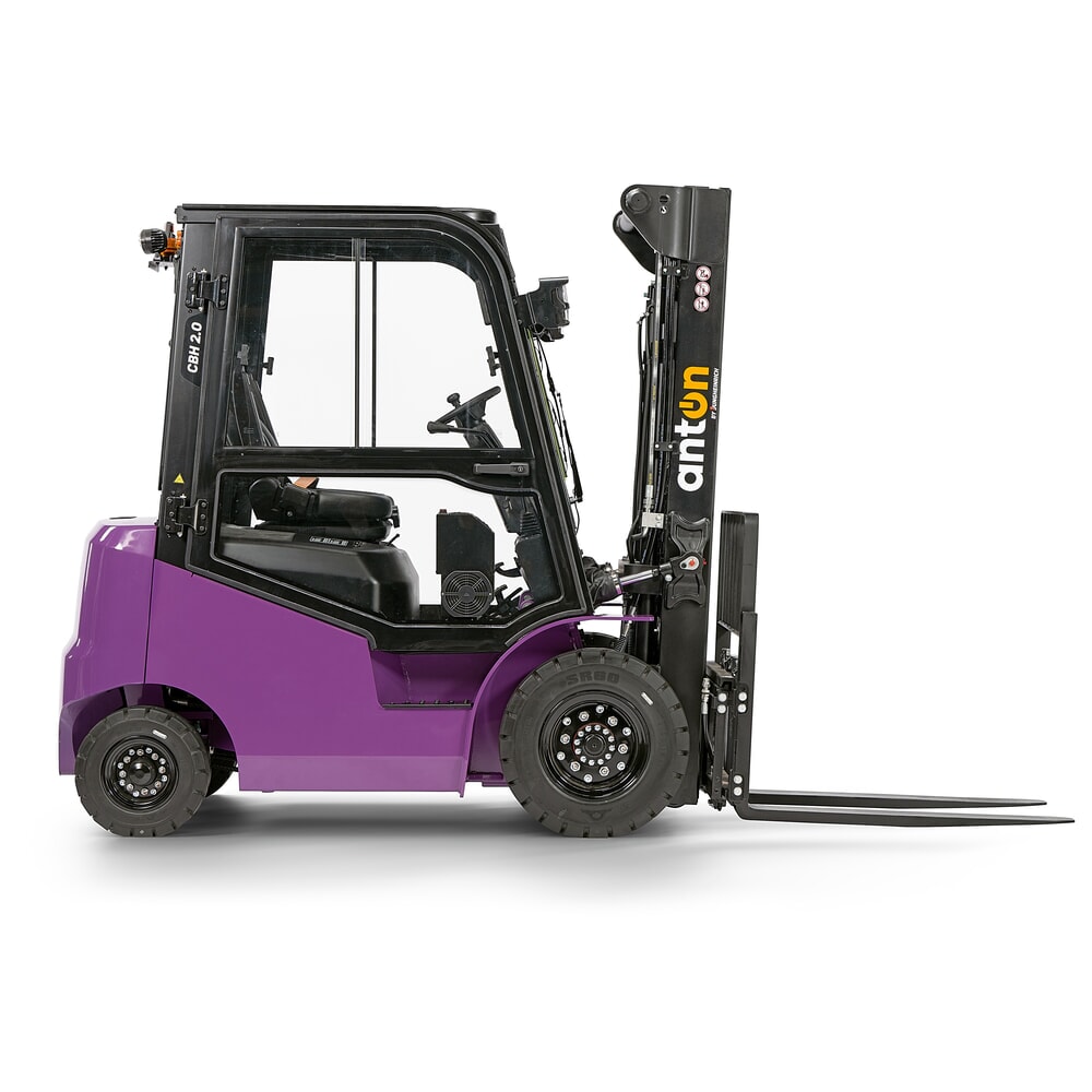 Product image no. 4: AntOn by Jungheinrich electric forklift truck CBH 2.0 with three-stage telescopic mast, lift height 4800 mm, load capacity 2000 kg, Comfort weather protection cabin, including external charger 80 V, 100 A, CEE, 5-pin