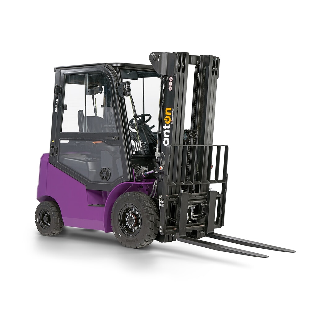 Product image no. 7: AntOn by Jungheinrich electric forklift truck CBH 2.0 with three-stage telescopic mast, lift height 4800 mm, load capacity 2000 kg, Comfort weather protection cabin, including external charger 80 V, 100 A, CEE, 5-pin