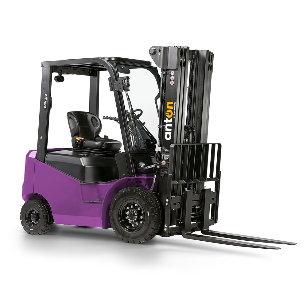 Product image no. 4: AntOn by Jungheinrich electric forklift truck CBH 2.0 with three-stage telescopic mast, lift height 4800 mm, load capacity 2000 kg, Eco weather protection cabin, including external charger 80 V, 60 A, CEE, 5-pin