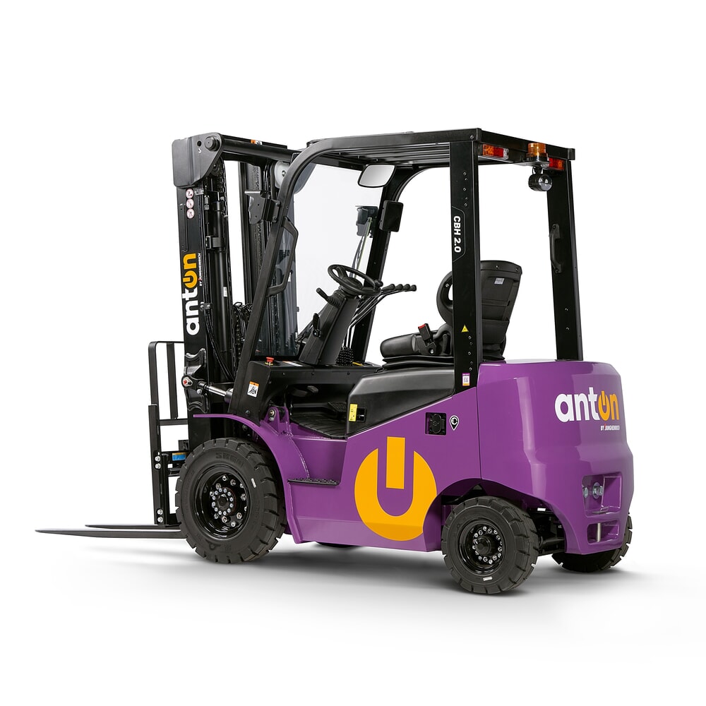 Product image no. 5: AntOn by Jungheinrich electric forklift truck CBH 2.0 with three-stage telescopic mast, lift height 4800 mm, load capacity 2000 kg, Eco weather protection cabin, including external charger 80 V, 60 A, CEE, 5-pin