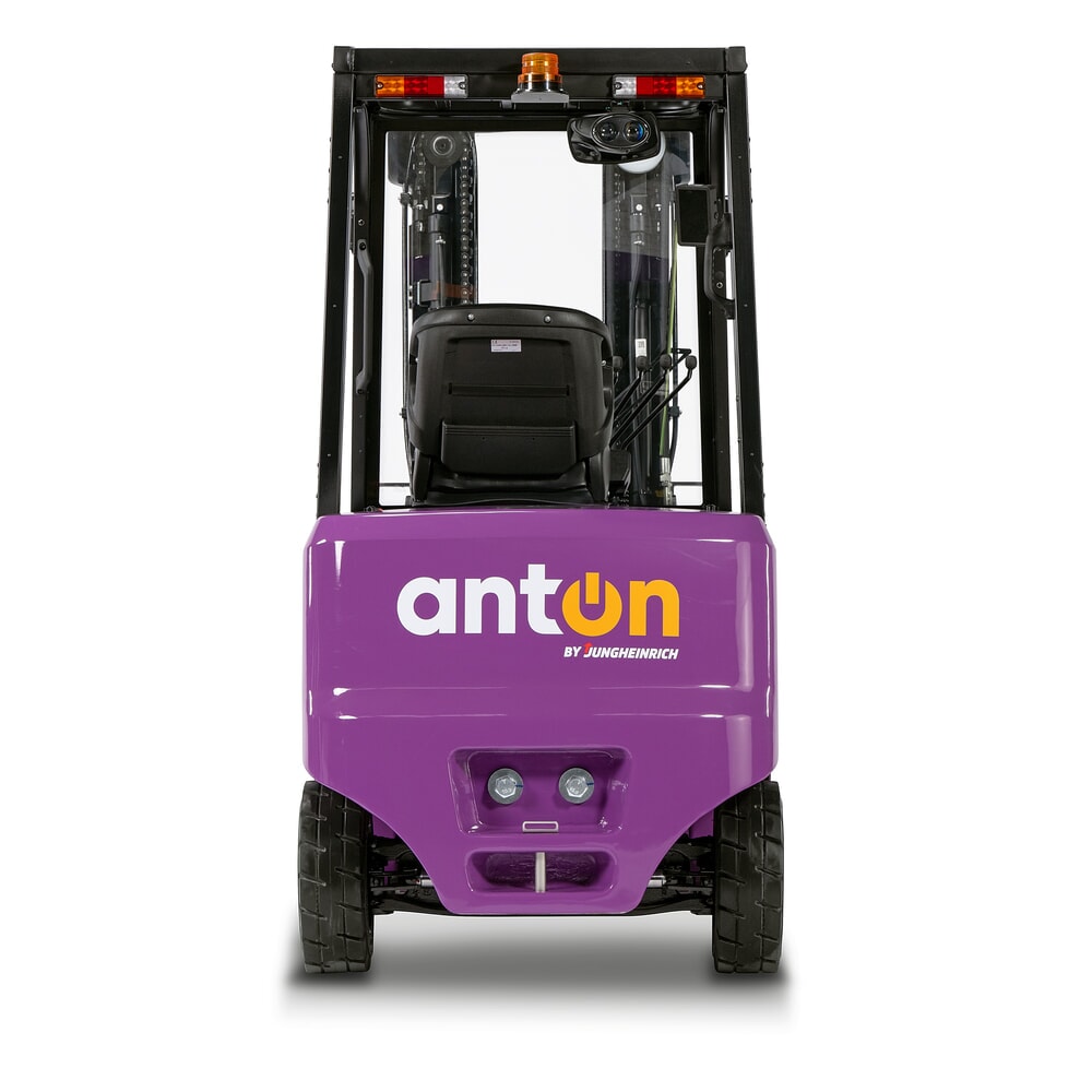 Product image no. 7: AntOn by Jungheinrich electric forklift truck CBH 2.0 with three-stage telescopic mast, lift height 4800 mm, load capacity 2000 kg, Eco weather protection cabin, including external charger 80 V, 60 A, CEE, 5-pin