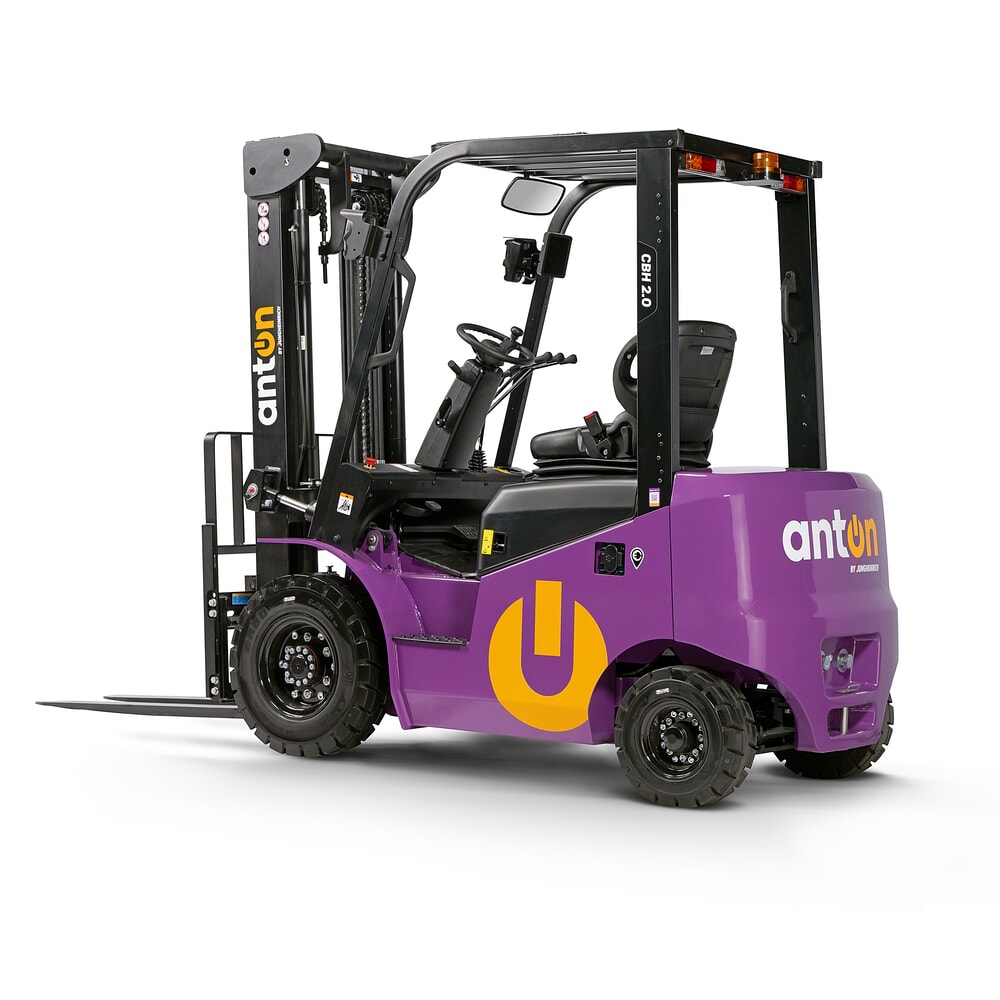Product image no. 5: AntOn by Jungheinrich electric forklift truck CBH 2.0 with two-stage telescopic mast, lift height 3300 mm, load capacity 2000 kg, including external charger 80 V, 100 A, CEE, 5-pin