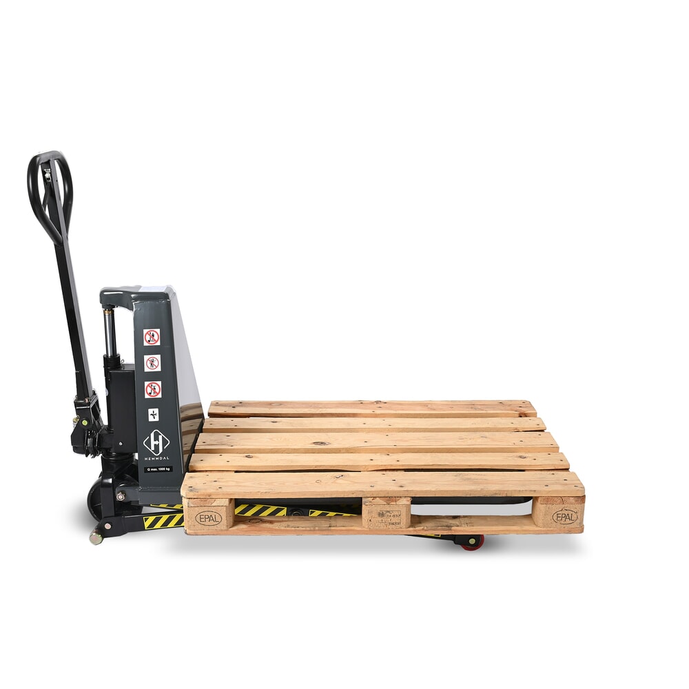 Product image no. 10: HEMMDAL PTM 1.0 Scissor pallet truck with scissor lift, load capacity 1,000 kg, fork length 1,150 mm, polyurethane, single roller