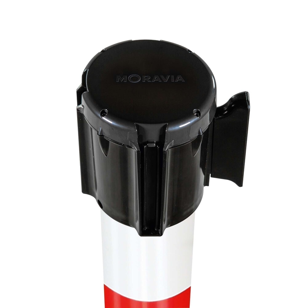 Product image no. 2: Moravia belt warning stand, height 950 mm, red/white