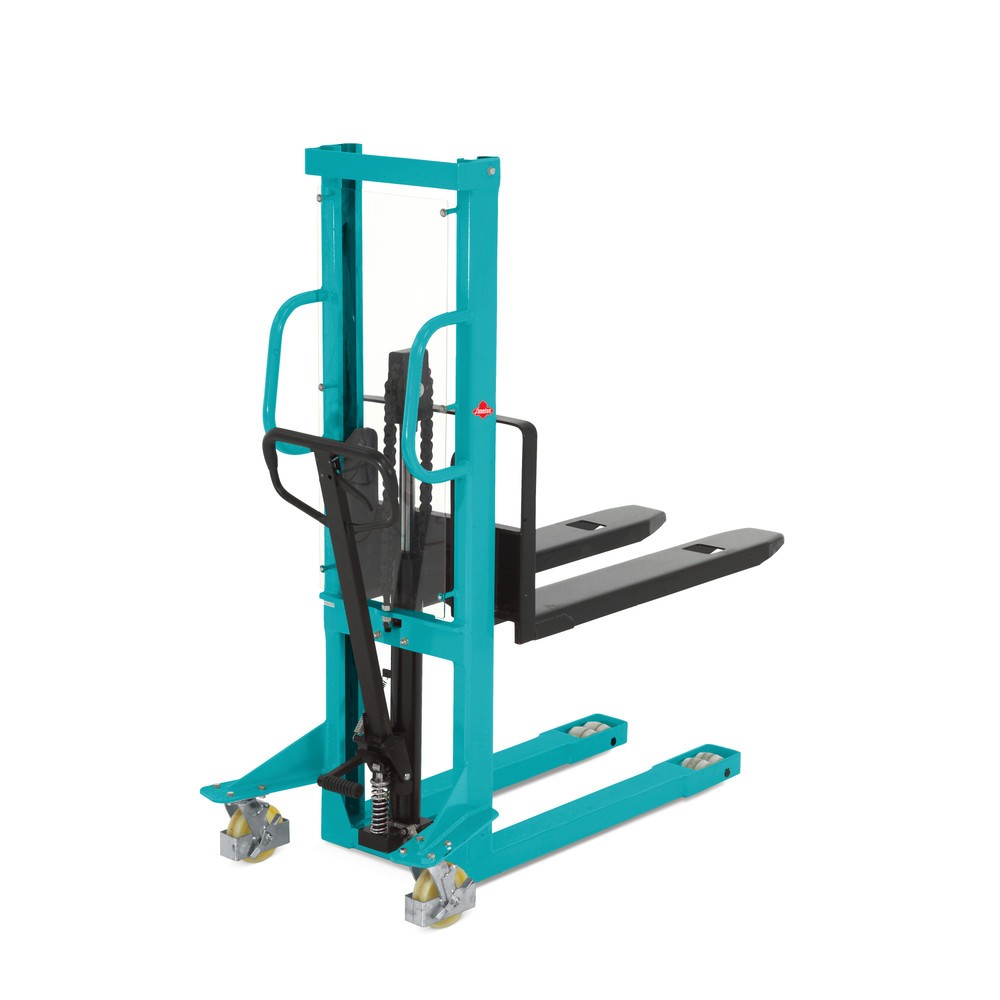 Produktabbildung Nr. 1: Ameise® PSM 1.0 hydraulic stacker truck with single mast, lift height 1,000 mm, capacity 1,000 kg