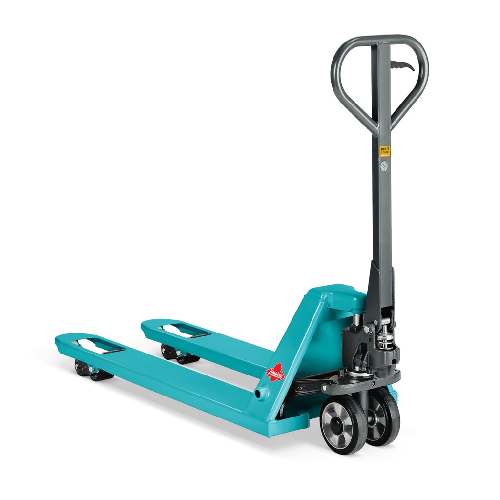 Ameise® PTM 2.0 hand pallet truck with quick lift, load capacity 2,000 kg, fork length 1,150 mm, solid rubber / polyurethane Product image: Ameise® PTM 2.0 hand pallet truck with quick lift, load capacity 2,000 kg, fork length 1,150 mm, solid rubber / polyurethane