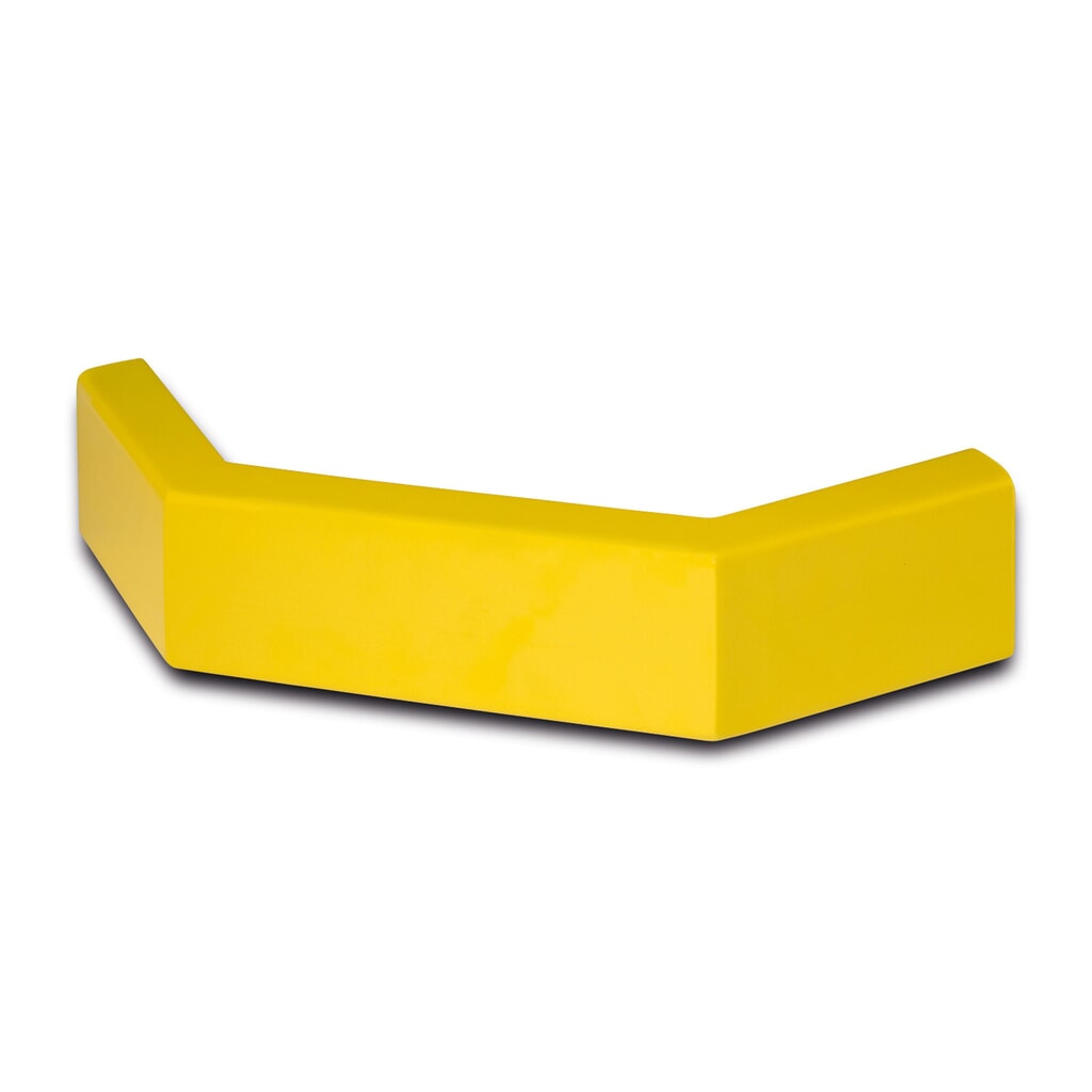 Product image: Barrier boards, C profile, corner board, galvanised + plastic-coated, yellow