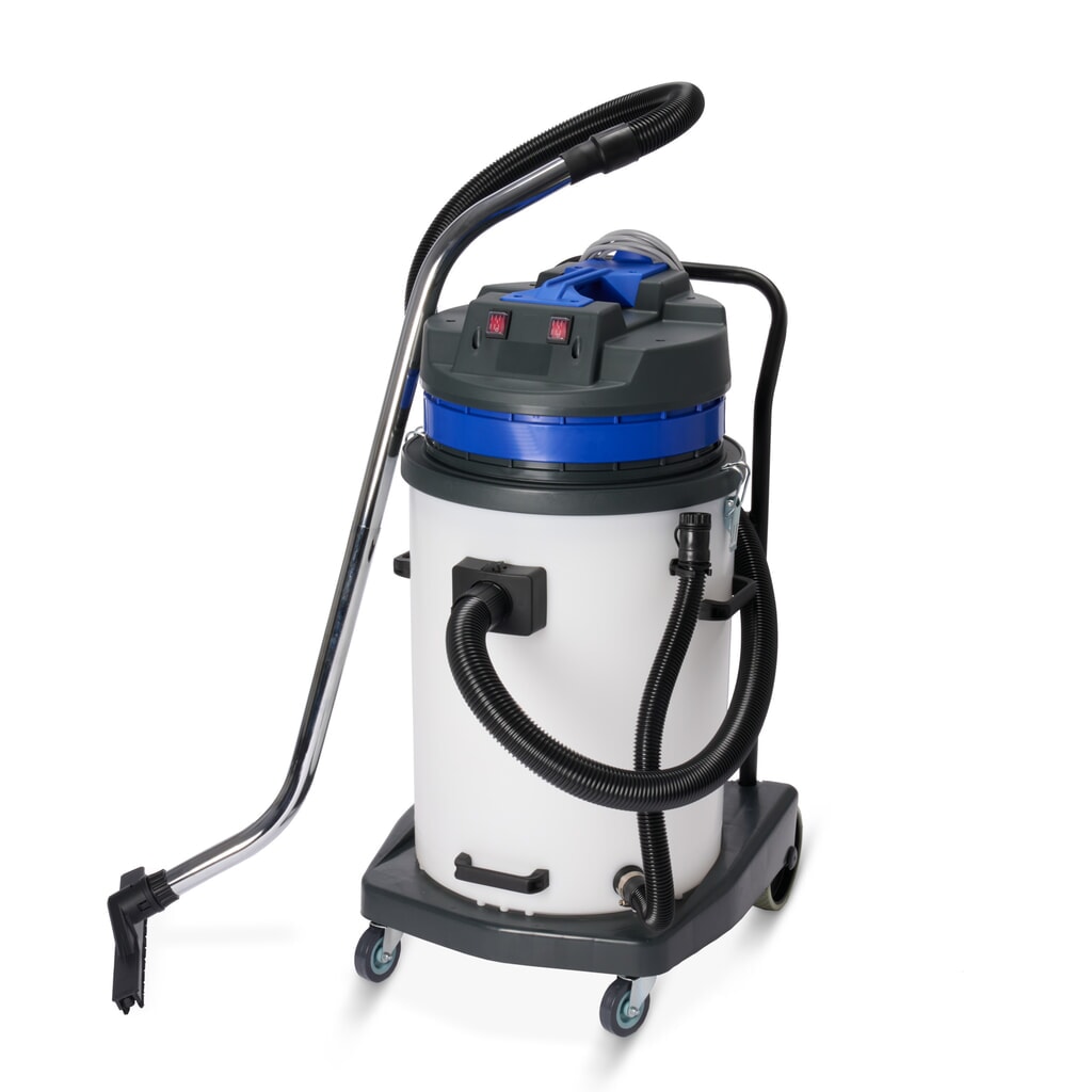 BASIC industrial vacuum cleaner, tilting chassis, wet + dry, 2,000 W, 70 l Product image: BASIC industrial vacuum cleaner, tilting chassis, wet + dry, 2,000 W, 70 l