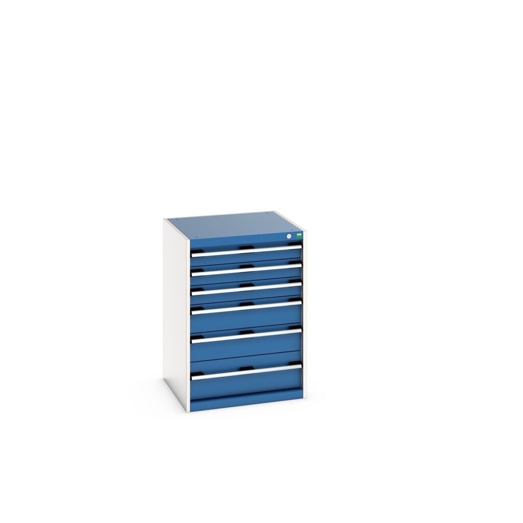 bott cubio drawer cabinet, drawers 3x100 + 2x150 x 1x200 mm, capacity 75 kg each, width 650 mm, gentian blue Product image no. 1: bott cubio drawer cabinet, drawers 3x100 + 2x150 x 1x200 mm, capacity 75 kg each, width 650 mm, gentian blue