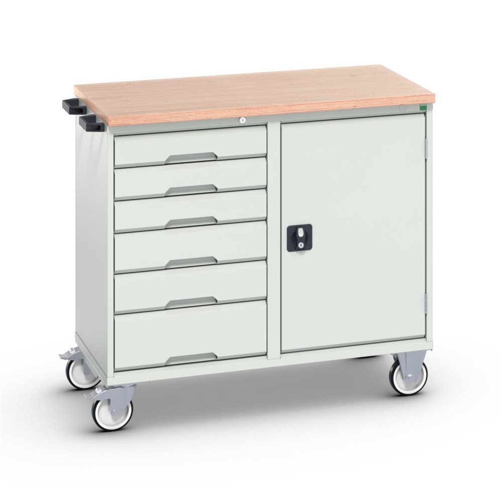 Product image: bott verso assembly trolley with 6 drawers, door and multiplex top
