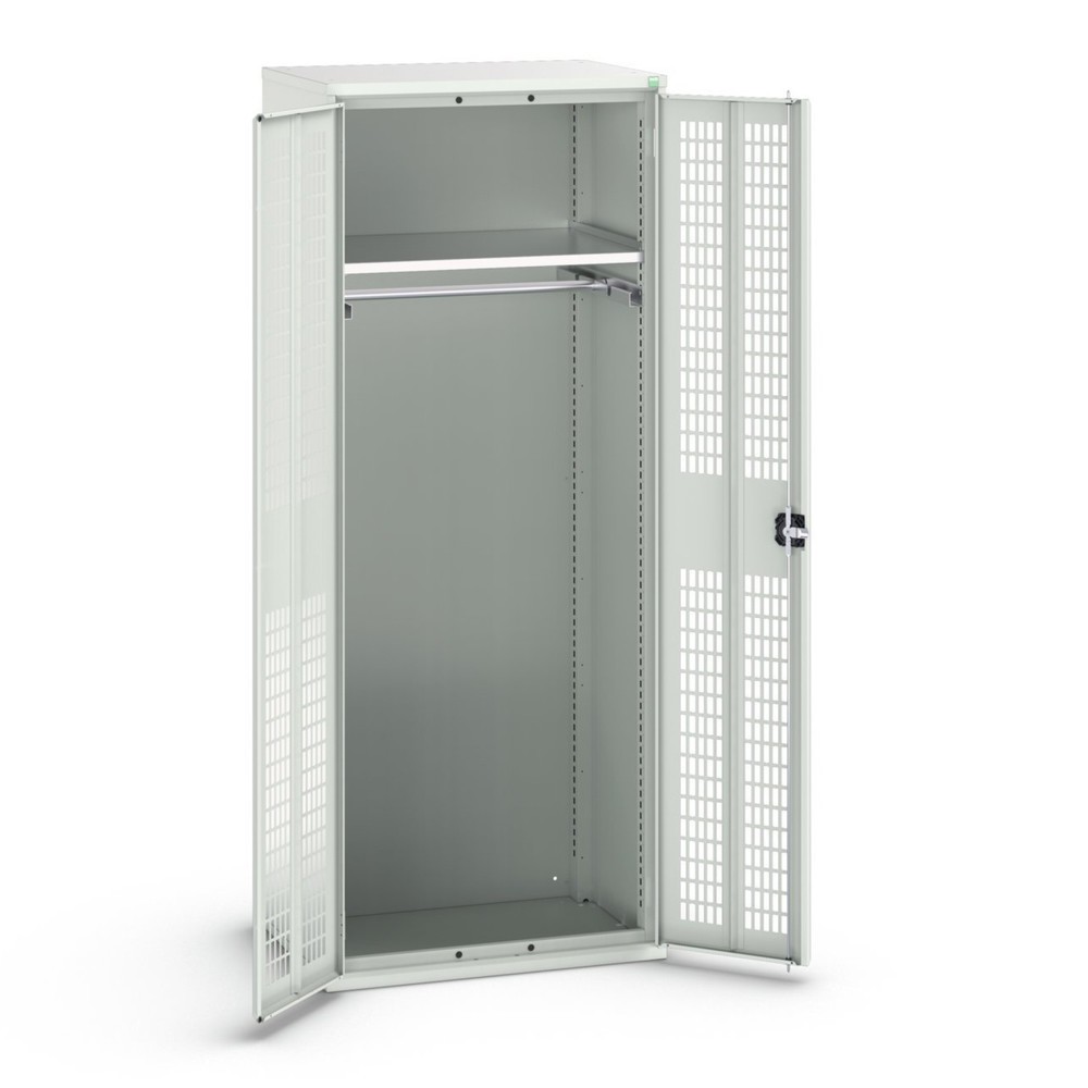Product image no. 1: bott verso clothes locker with ventilation, with 1 shelf and 1 clothes rail, WxDxH: 800 x 550 x 2000 mm