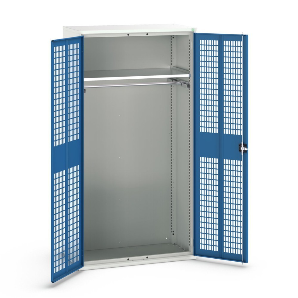 Product image no. 1: bott verso clothes locker with ventilation, with 1 shelf and 1 clothes rail, WxDxH: 1050 x 550 x 2000 mm