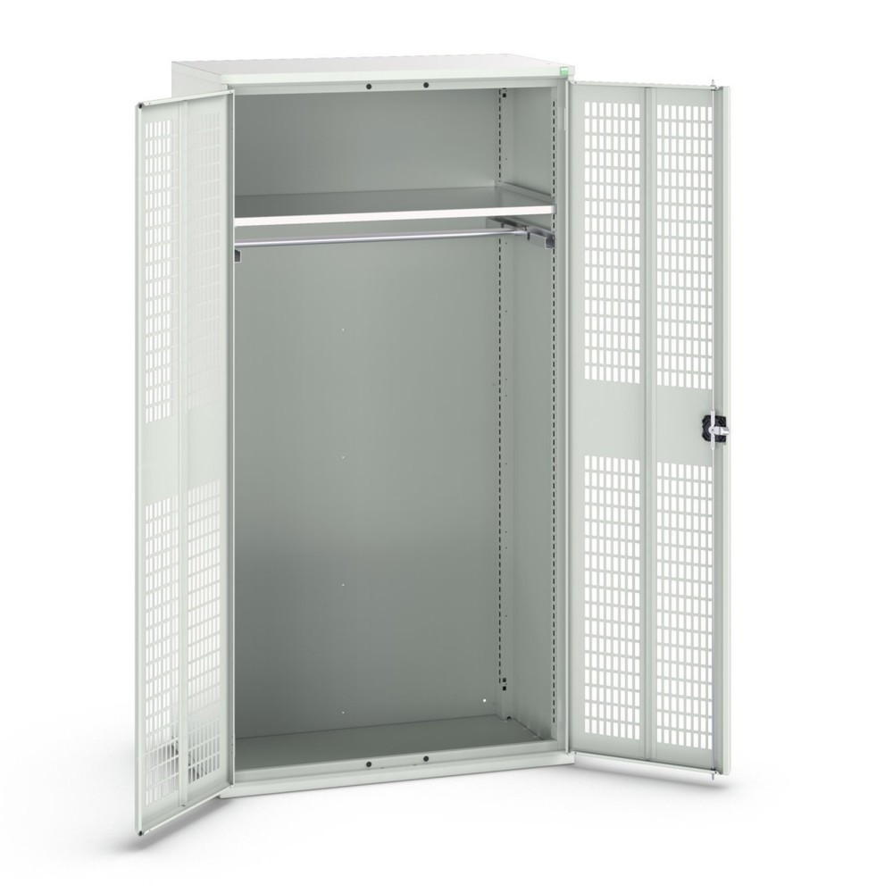 Product image no. 1: bott verso clothes locker with ventilation, with 1 shelf and 1 clothes rail, WxDxH: 1050 x 550 x 2000 mm