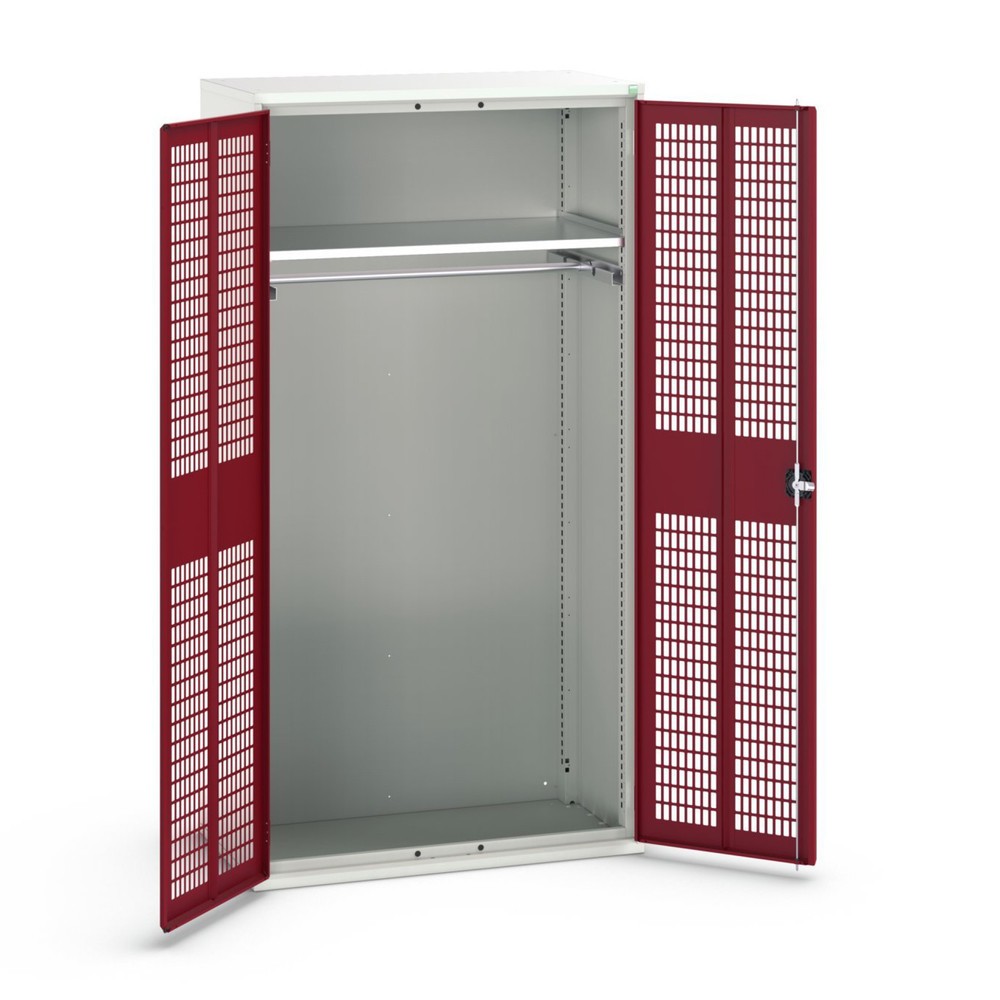 Product image no. 1: bott verso clothes locker with ventilation, with 1 shelf and 1 clothes rail, WxDxH: 1050 x 550 x 2000 mm