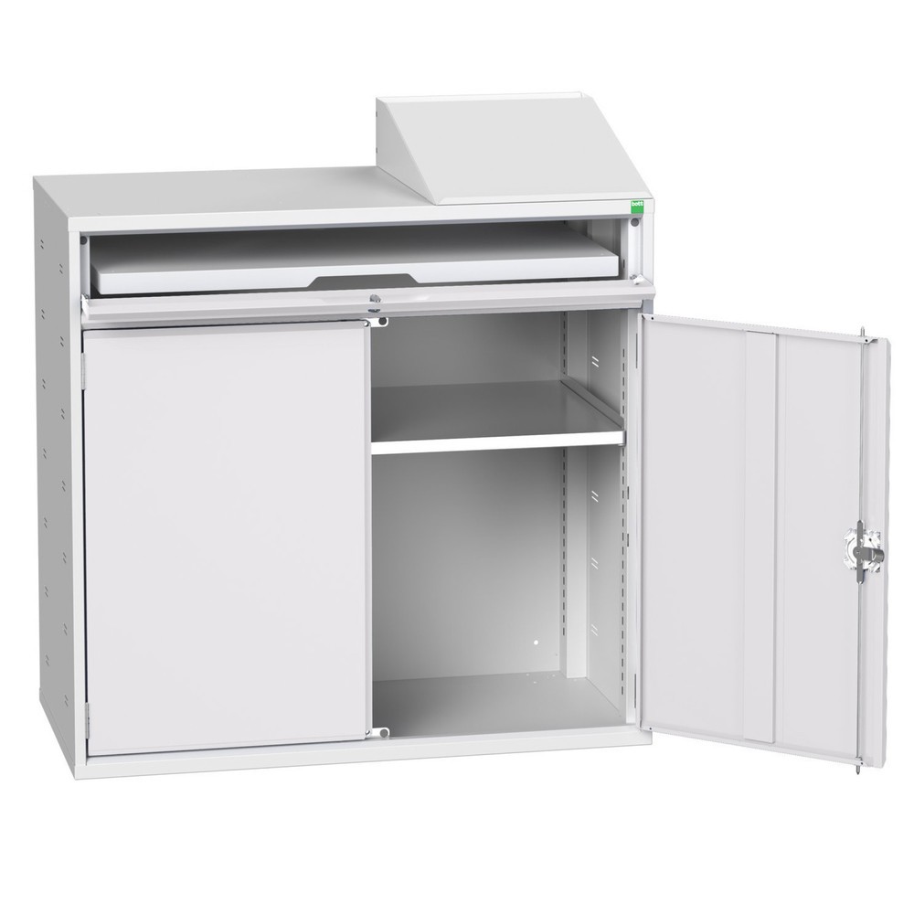 Product image no. 1: bott verso computer cabinet, with 1 shelf and 1 tray, WxDxH: 1050 x 550 x 1130 mm