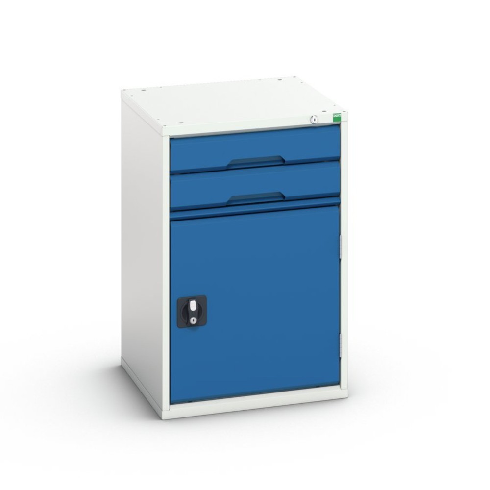 Produktabbildung Nr. 1: bott verso drawer cabinet with hinged door, with 2 drawers and shelf, WxDxH: 525 x 550 x 800 mm
