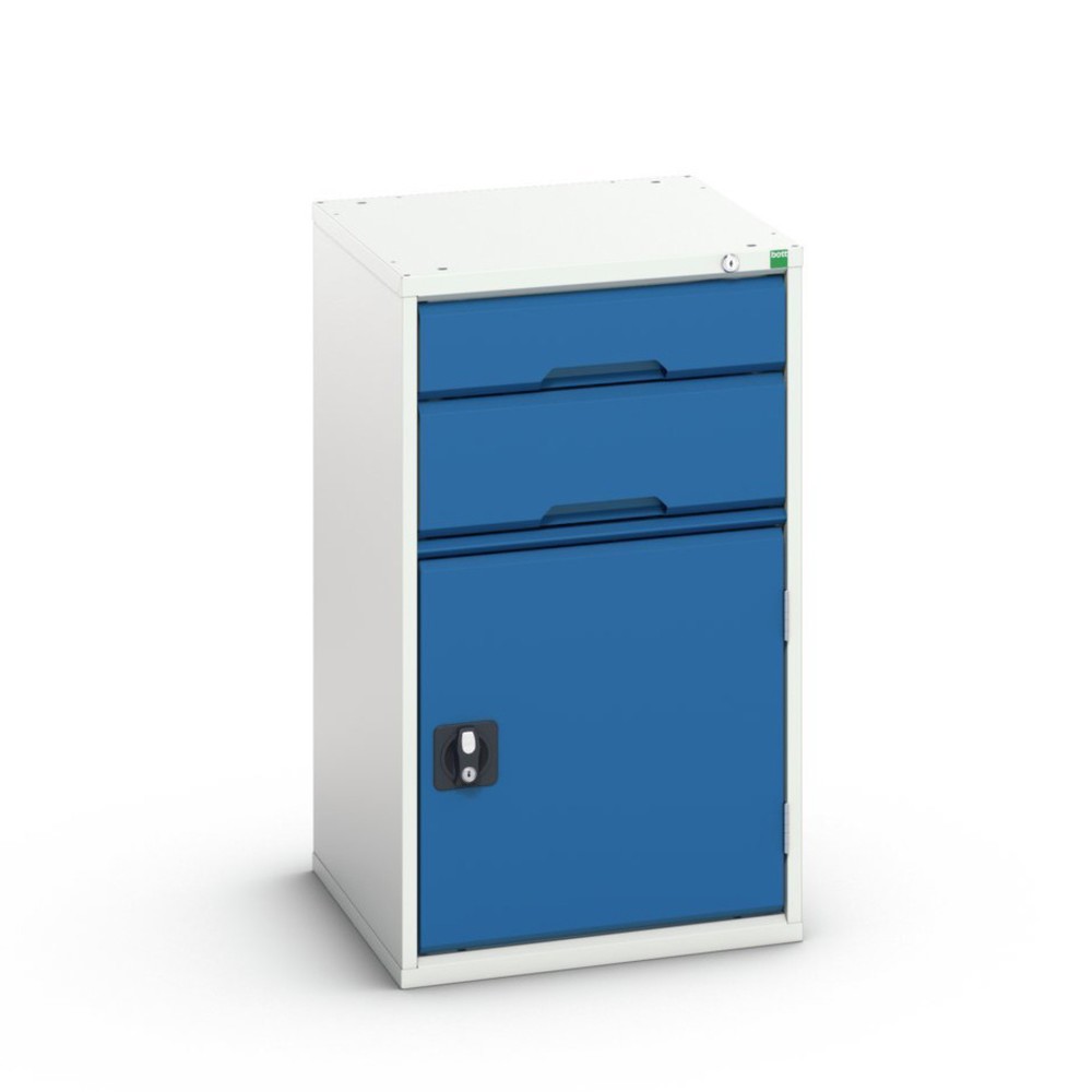 Product image no. 1: bott verso drawer cabinet with hinged door, with 2 drawers and shelf, WxDxH: 525 x 550 x 900 mm