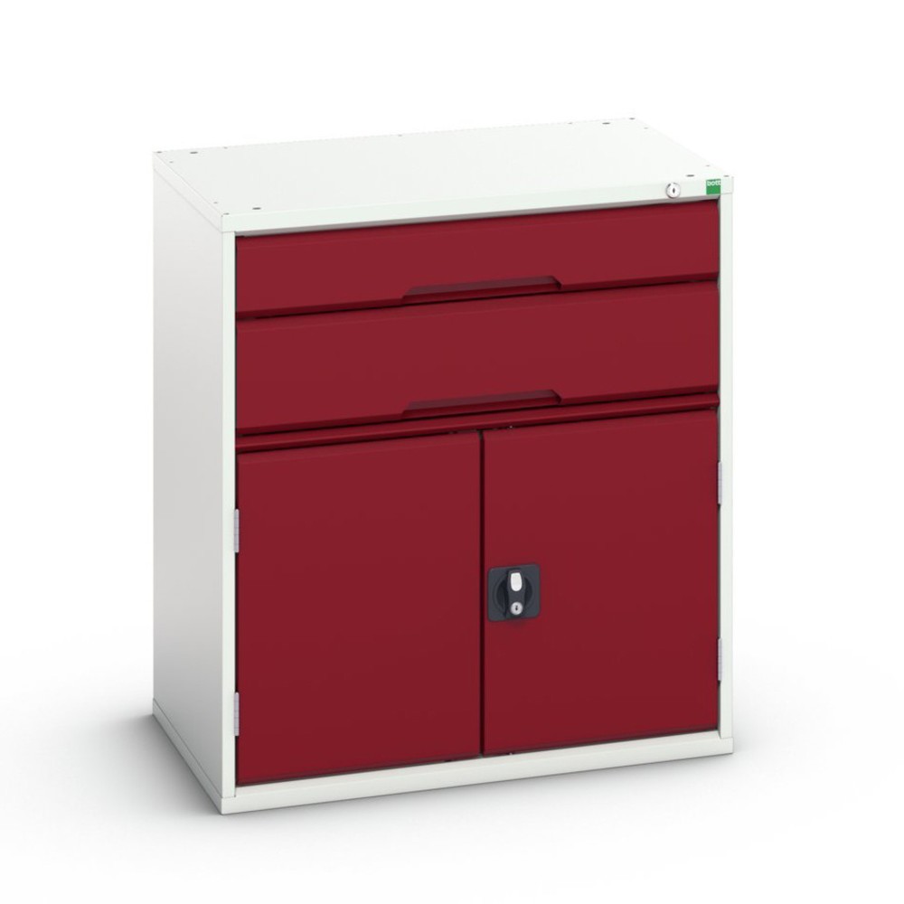 Product image no. 1: bott verso drawer cabinet with hinged door, with 2 drawers and shelf, WxDxH: 800 x 550 x 900 mm