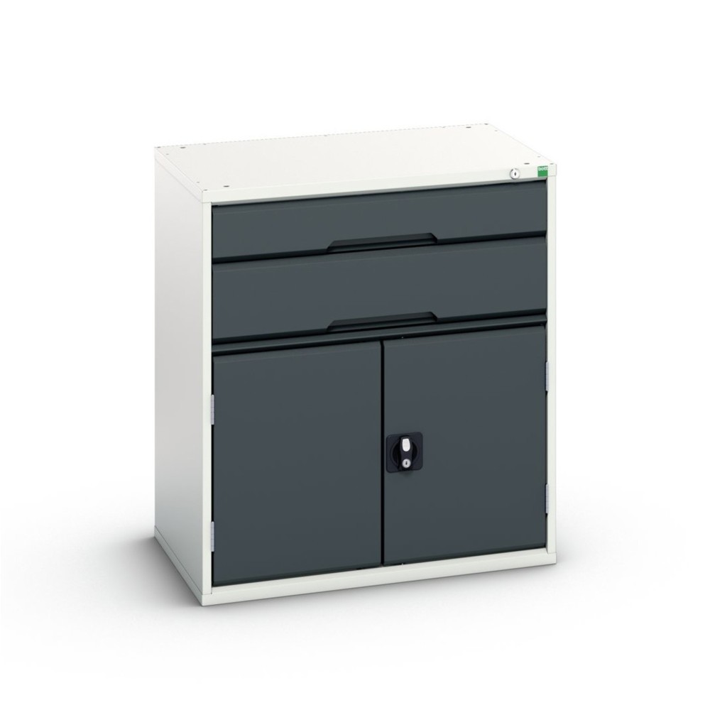 Product image no. 1: bott verso drawer cabinet with hinged door, with 2 drawers and shelf, WxDxH: 800 x 550 x 900 mm