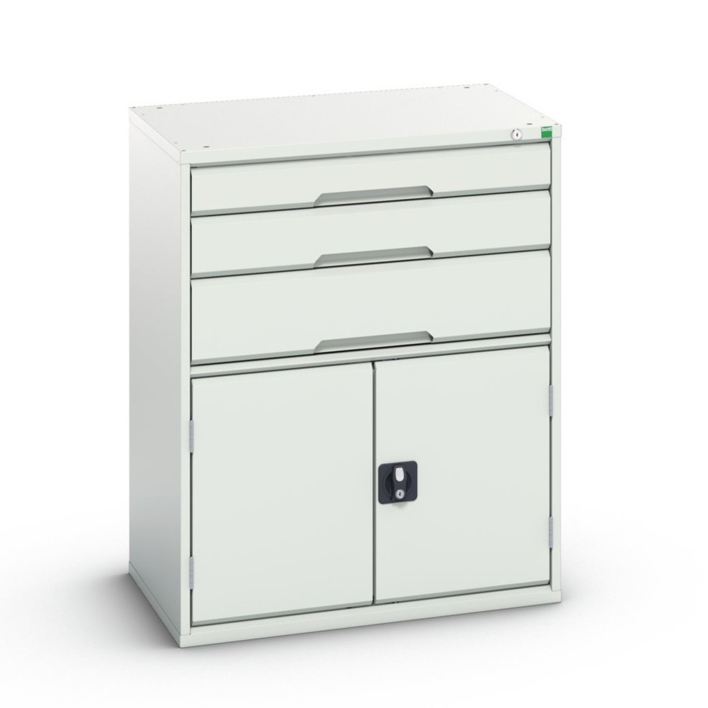 Product image no. 1: bott verso drawer cabinet with hinged door, with 3 drawers and shelf, WxDxH: 800 x 550 x 1000 mm