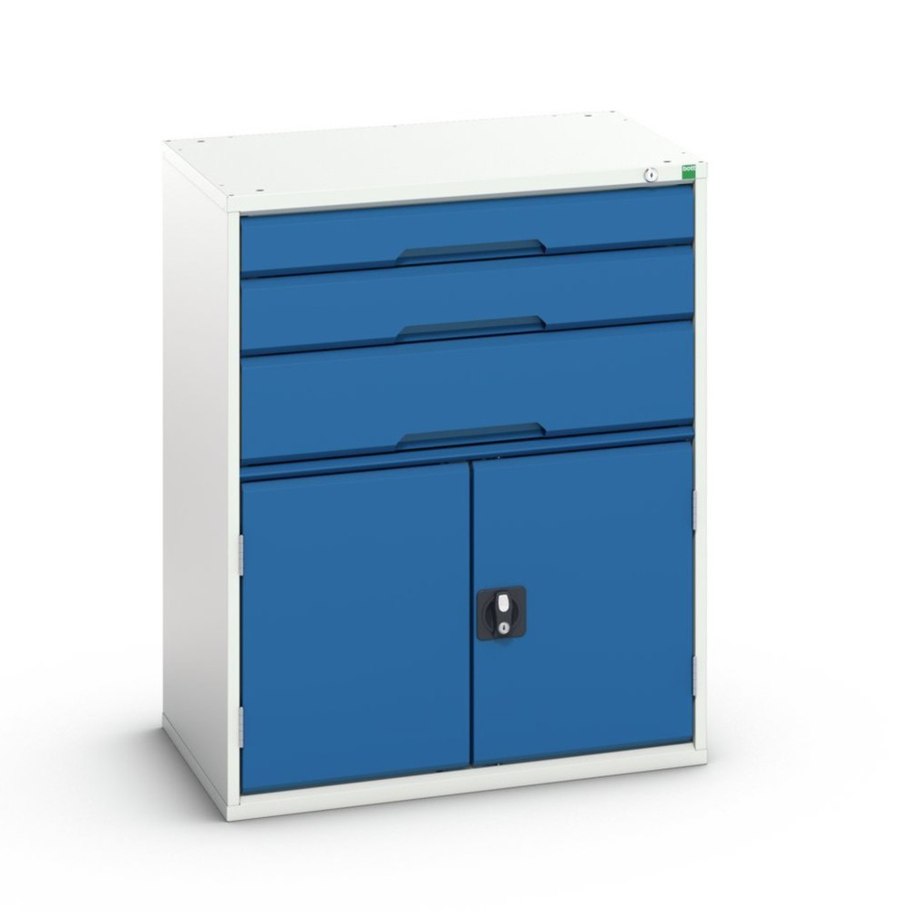 Product image no. 1: bott verso drawer cabinet with hinged door, with 3 drawers and shelf, WxDxH: 800 x 550 x 1000 mm